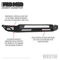 WES Pro-Mod Bumpers - Black Patch Performance - WEST5841075