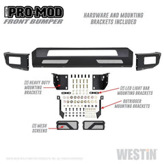WES Pro-Mod Bumpers - Black Patch Performance - WEST5841075