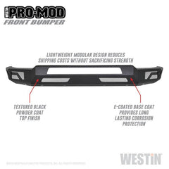WES Pro-Mod Bumpers - Black Patch Performance - WEST5841075