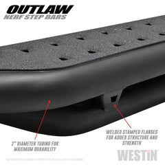 Chevrolet, GMC (Crew Cab Pickup - 2.5, 2.8, 3.6) Step Nerf Bar - Black Patch Performance - WEST5853155