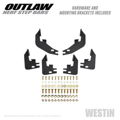 Chevrolet, GMC (Crew Cab Pickup - 2.5, 2.8, 3.6) Step Nerf Bar - Black Patch Performance - WEST5853155