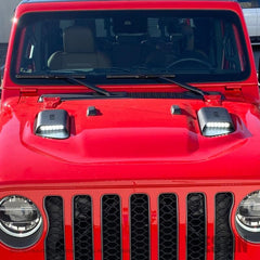 WES Wade Hood Scoops - Black Patch Performance - WEST6241115