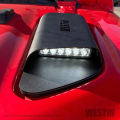 WES Wade Hood Scoops - Black Patch Performance - WEST6241115